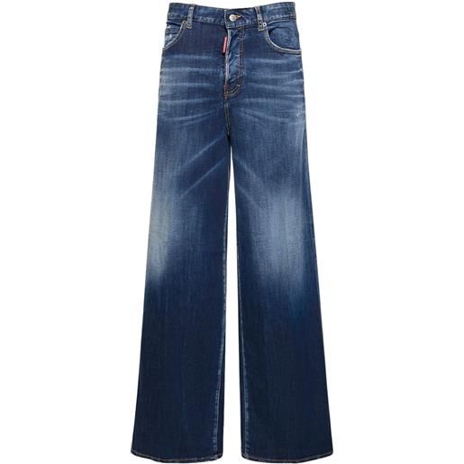 DSQUARED2 jeans larghi vita media traveller in denim