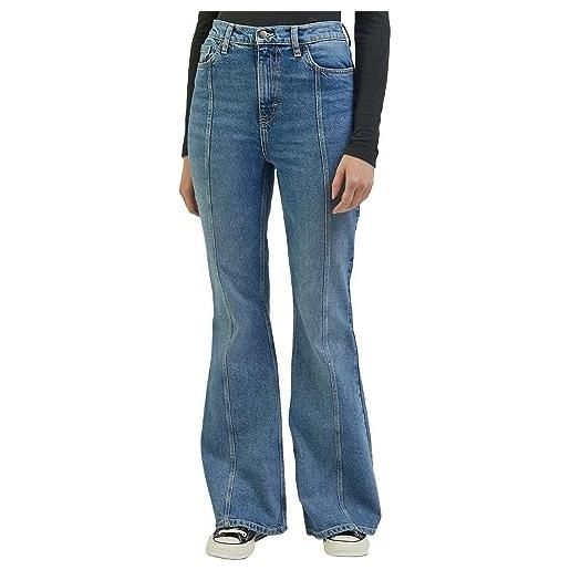 Lee flare jeans, blu, 44 it (30w/33l) donna