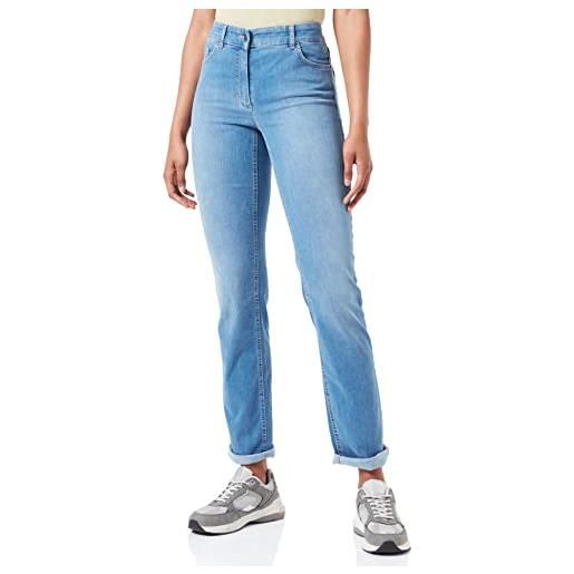 Gerry Weber edition straight fit jeans, blue denim con use, 38 it breve donna