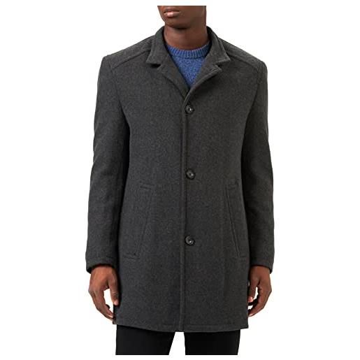 bugatti 228633-24062 cappotto di lana, nero, 25 kurz uomo