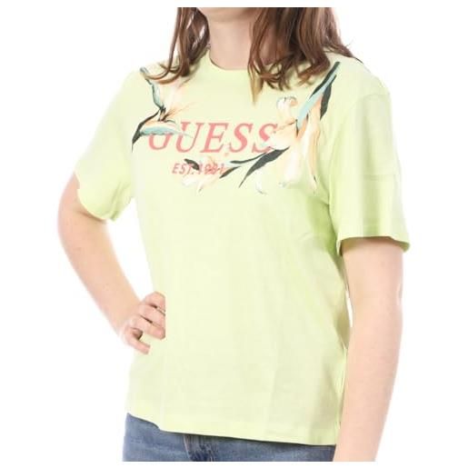 Guess kwiatowy - maglietta da donna verde, verde, xs