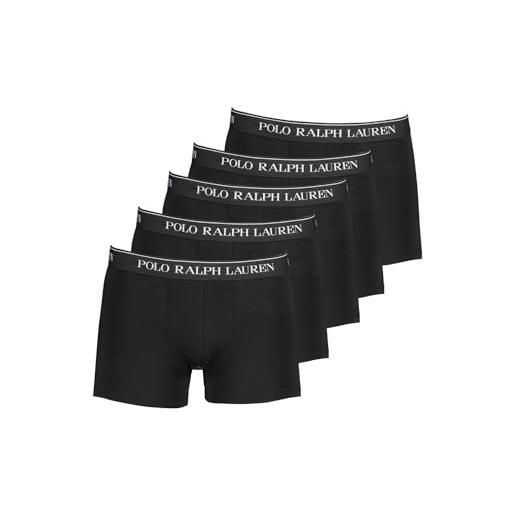 Polo Ralph Lauren boxer da uomo, colore nero, confezione da 5 pezzi, taglia xl, nero , xl