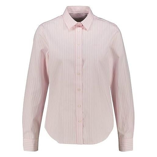 GANT reg poplin stripe shirt, camicia da donna donna, rosso ( light pink ), 38