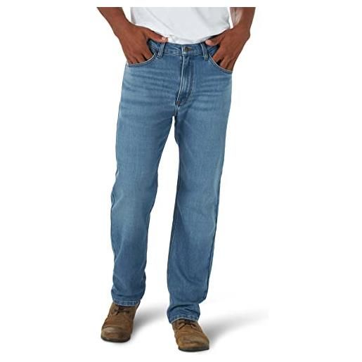 Wrangler jeans regular fit free-to-stretch, navale, w36 / l34 uomo