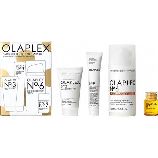 OLAPLEX smooth your style hair kit n. 3 30ml + n. 9 20ml + n. 6 100ml + n. 7 7,75ml