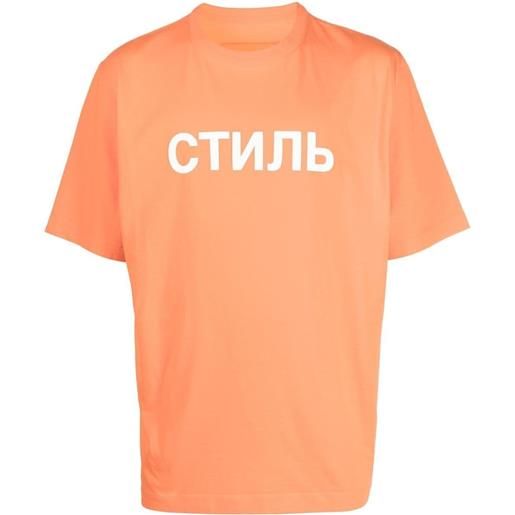 Heron Preston t-shirt con stampa - arancione