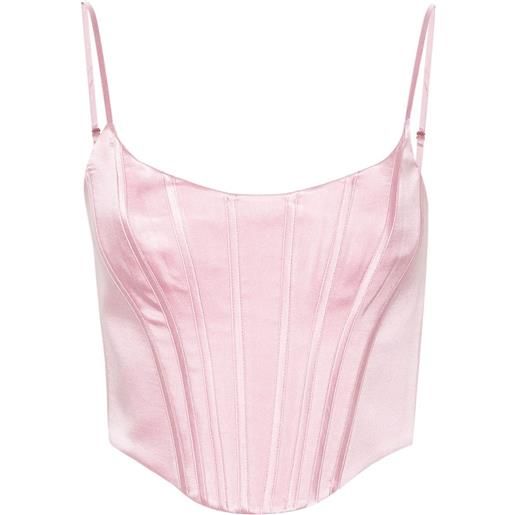 ZIMMERMANN corsetto crop - rosa