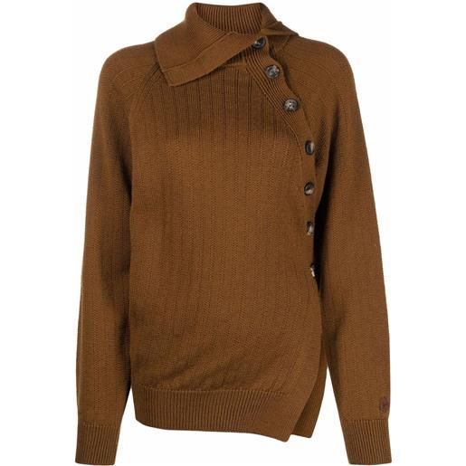 Kenzo maglione con bottoni - marrone