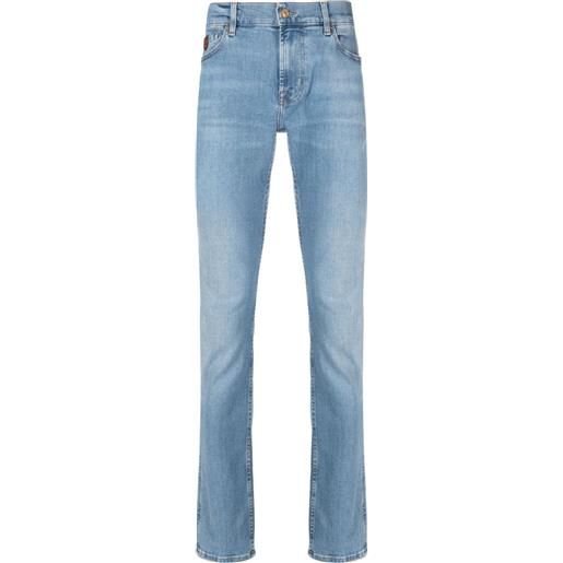 7 For All Mankind jeans slim con applicazione - blu