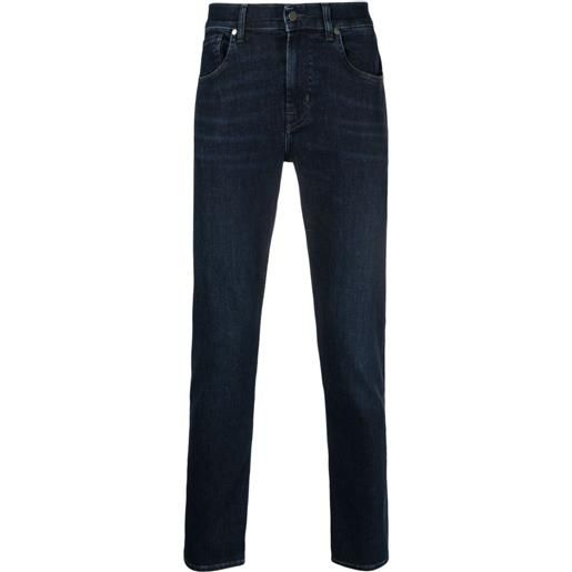 7 For All Mankind jeans slim con applicazione - blu