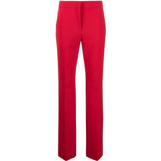 Moschino pantaloni sartoriali con pieghe - rosso