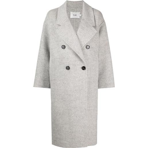 b+ab cappotto doppiopetto - grigio