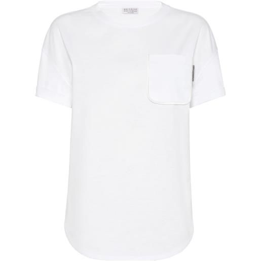 Brunello Cucinelli t-shirt girocollo - bianco