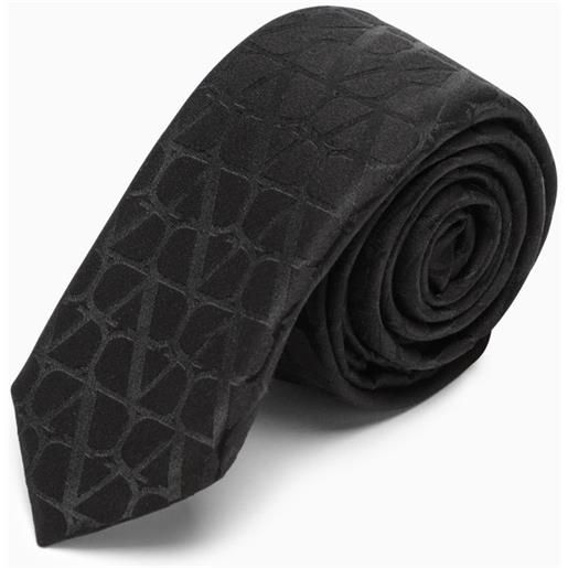 Valentino Garavani cravatta nera in seta