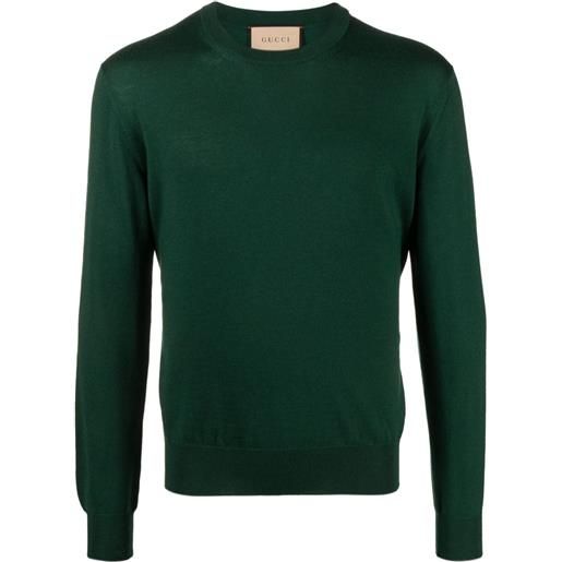Gucci maglione con ricamo - verde