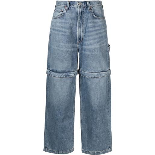 AGOLDE jeans risha con gambe rimovibili - blu