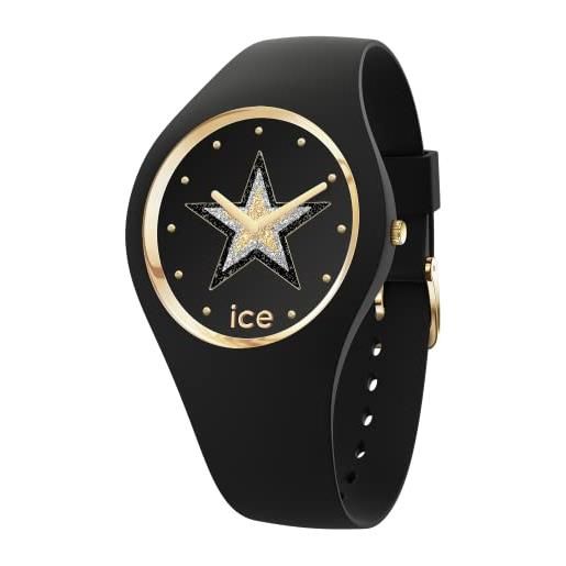 Ice-watch - ice glam rock fame - orologio nero da donna con cinturino in silicone - 019859 (medium)