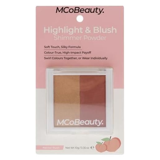 MCoBeauty highlight and blush - nectar rush for women 0,35 oz makeup