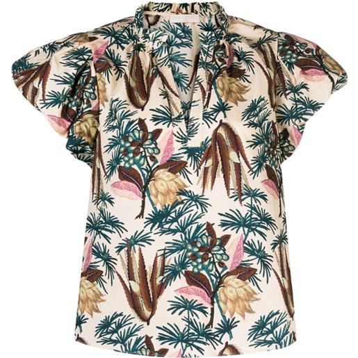 Ulla Johnson blusa con maniche imbottite - toni neutri