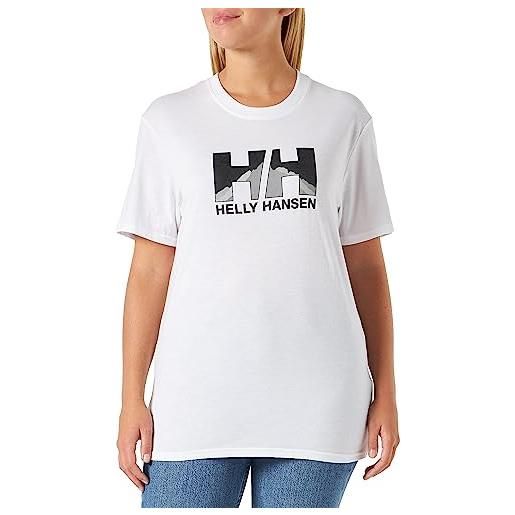 Helly Hansen uomo nord graphic t-shirt, bianco, 2xl