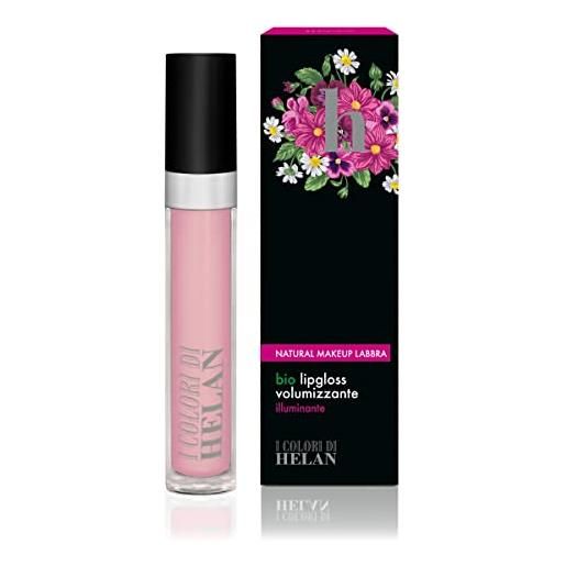 Helan, i colori di Helan - lip gloss volumizzante labbra rimpolpante, lucidalabbra cremoso make up luminoso, lip oil balsamo labbra nutriente, gloss labbra color fragolina di bosco, trucchi donna 4 ml