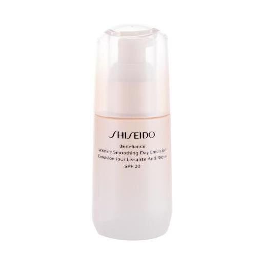 Shiseido benefiance wrinkle smoothing day emulsion spf20 emulsione cutanea antirughe 75 ml per donna