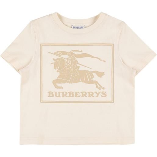 BURBERRY t-shirt in jersey di cotone con stampa