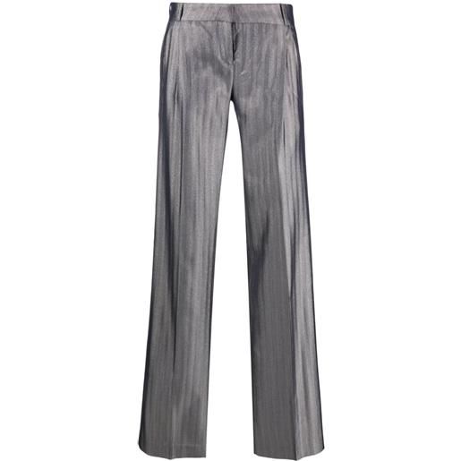 Coperni pantaloni sartoriali spigati - argento