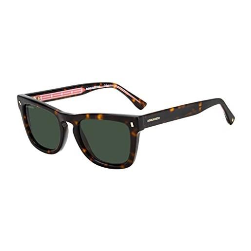 DSQUARED2 dsquared d2 0013/s sunglasses, 086/qt havana, 50 unisex