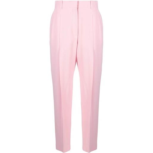 Alexander McQueen pantaloni sartoriali a vita alta - rosa