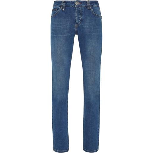 Philipp Plein jeans dritti supreme iconic - blu