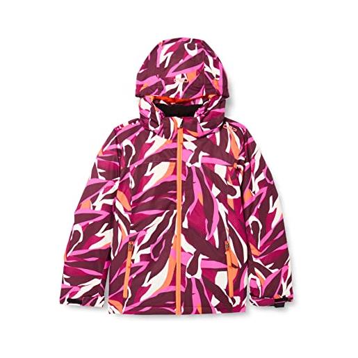 CMP - giacca da sci in twill da bambini con cappuccio removibile, titanio, 116