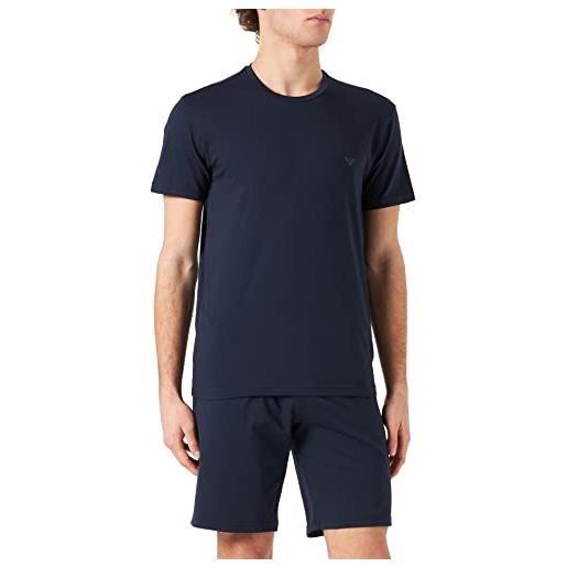 Emporio Armani pyjamas endurance, set pigiama uomo, blu (marine/marine), s