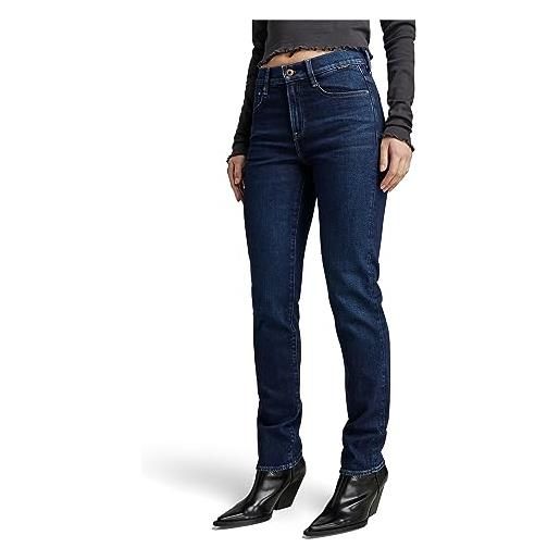 G-STAR RAW ace 2.0 slim straight jeans donna , blu (worn in aster blue d23638-c052-g115), 26w / 28l