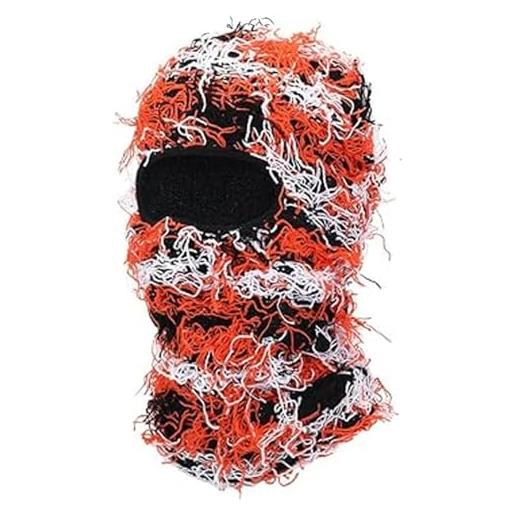 MOVOLS passamontagna maschera da sci termico antivento uso invernale multiuso maschera per sport invernali e attività all'aperto, bicicletta, moto (taglia unica, c/1)