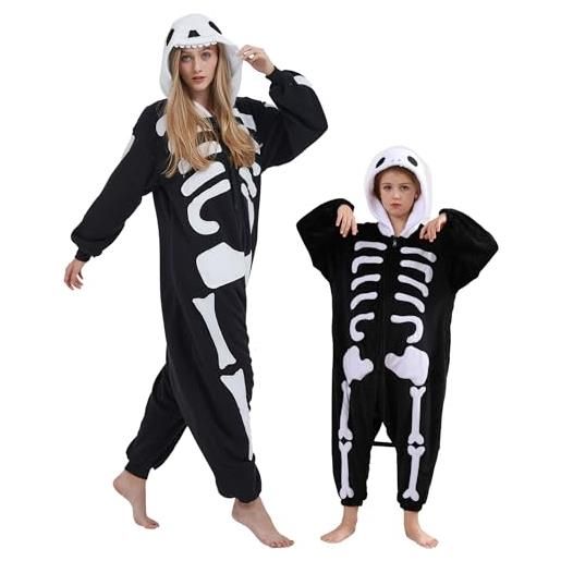 DELEY unisex di un pezzo animale bambini orso bruno tutina, animale pigiama halloween costume cosplay per le donne e mens genitore-bambino degli indumenti da notte