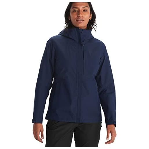 Marmot wm's minimalist gore-tex jacket, giacca antipioggia impermeabile, antivento per bicicletta, windbreaker traspirante da escursione e trekking, blu (arctic navy), small