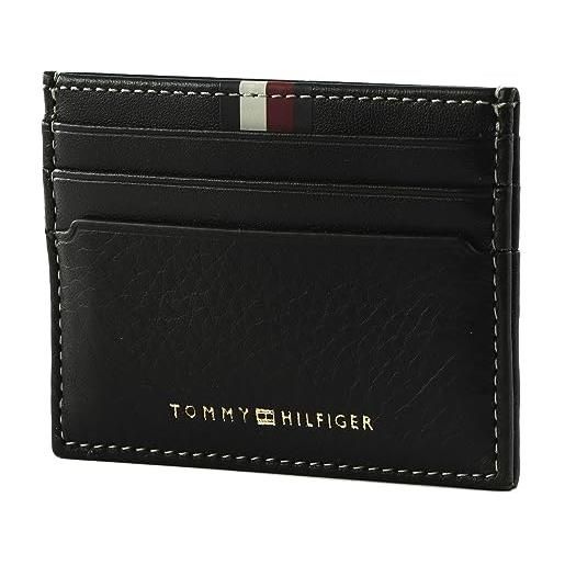 Tommy Hilfiger th premium corporate leather cc holder black