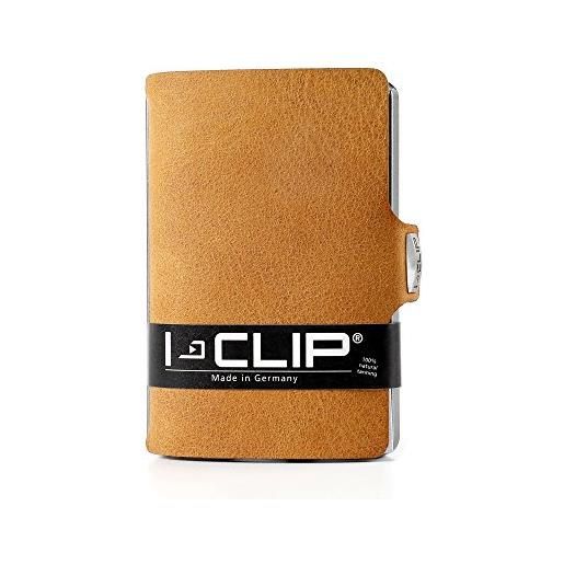 I-CLIP mens soft touch credit card holder ic-14508, marrone, s