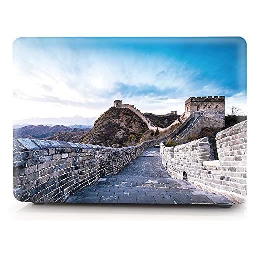 JDDRCASE custodia per laptop compatible with huawei matebook d14 / d15 / 14/13 / x pro 13.9 world architectural pattern hard cover (colore: a7, size: matebook d14)