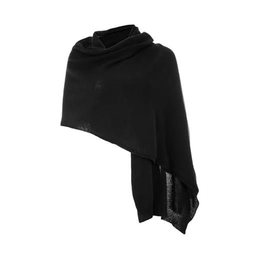 Embouro 100% cashmere pashmina scialle per le donne, sciarpa a maglia in puro cashmere sciarpa per l'inverno (grigio)
