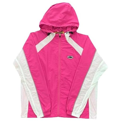 Ventouse felpa con cappuccio da uomo corteiz, giacca sportiva vintage cortez dal design atletico, cappotto unisex per coppie avanguardiste (color: pink, size: xxl)