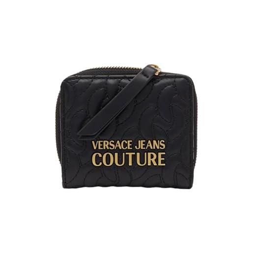 Versace jeans couture portafoglio con zip piccolo thelma 75va5pa2zs803 nero