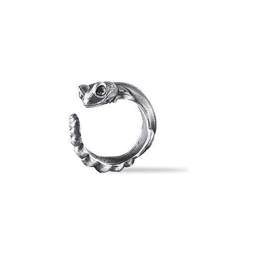 COPPERTIST.WU anello geco in argento sterling 925, anelli donna uomo regolabili, gioielli estetici gotici vintage (49)