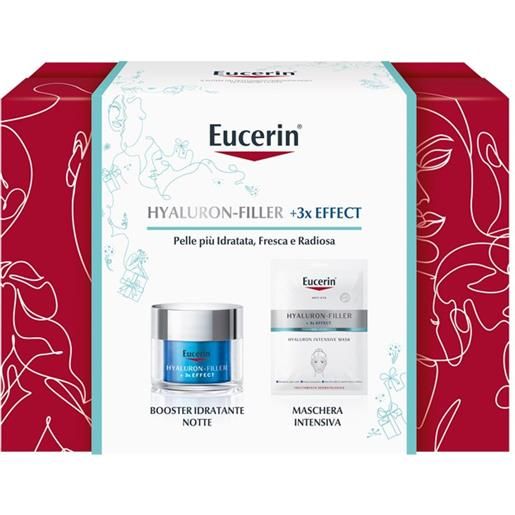 BEIERSDORF SPA eucerin hyaluron filler +3x effect booster idratante notte 50ml + maschera intensiva mono