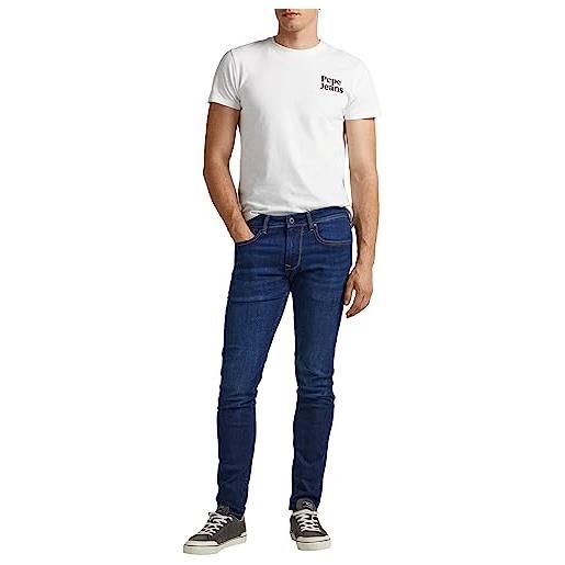 Pepe Jeans finsbury jeans, blu (denim-cs2), 34w / 30l uomo