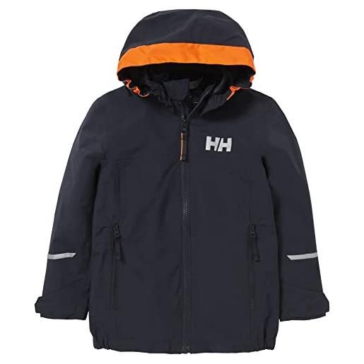 Helly Hansen unisex bambini kids shelter jacket 2.0, blu, 4