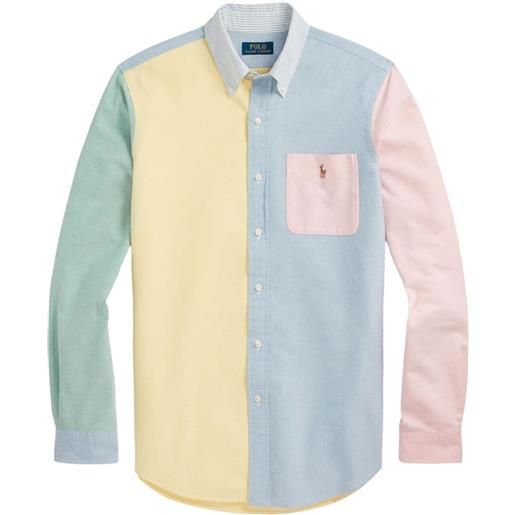 Polo Ralph Lauren camicia oxford color-block - giallo