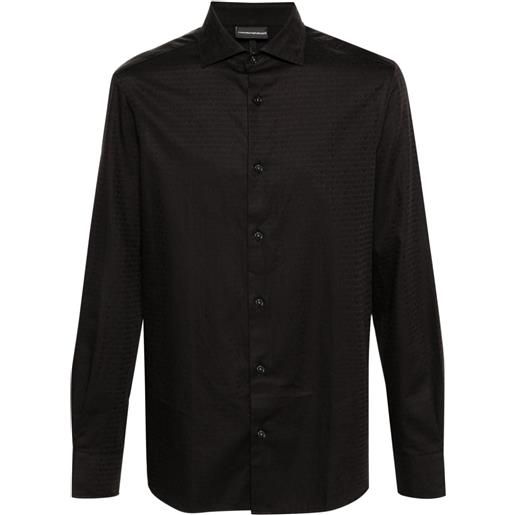 Emporio Armani camicia con stampa - nero