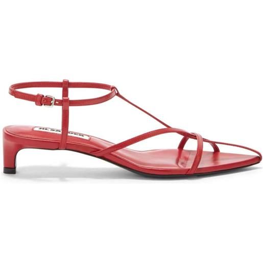Jil Sander sandali a punta aperta - rosso